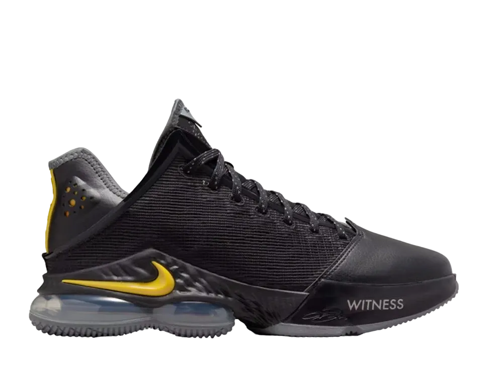 Nike LeBron 19 Low Witness "Black/University Gold"