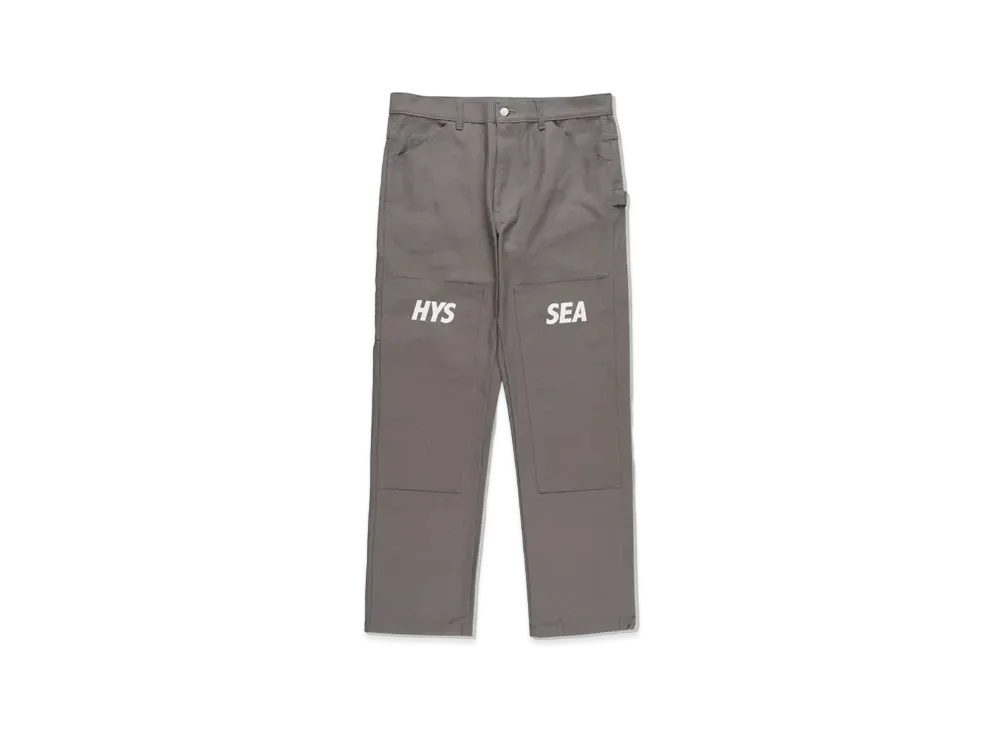 WIND AND SEA x HYSTERIC GLAMOUR Double Knee Painter Pants "Gray"