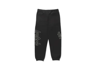 WIND AND SEA x HYSTERIC GLAMOUR Varsity Sweat Pants "Black"