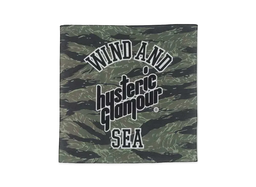 WIND AND SEA x HYSTERIC GLAMOUR Bandana "Camo"