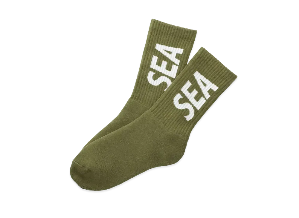 WIND AND SEA x HYSTERIC GLAMOUR Long Sox "Olive"