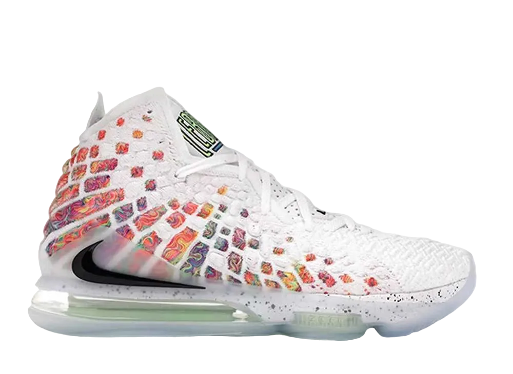 Nike LeBron 17 Air Command Force "White/Black Multi"