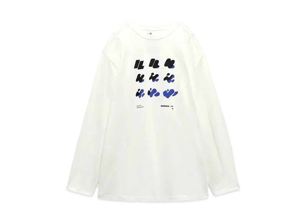 ADERERROR x ZARA Graphic T Shirt "Off White"