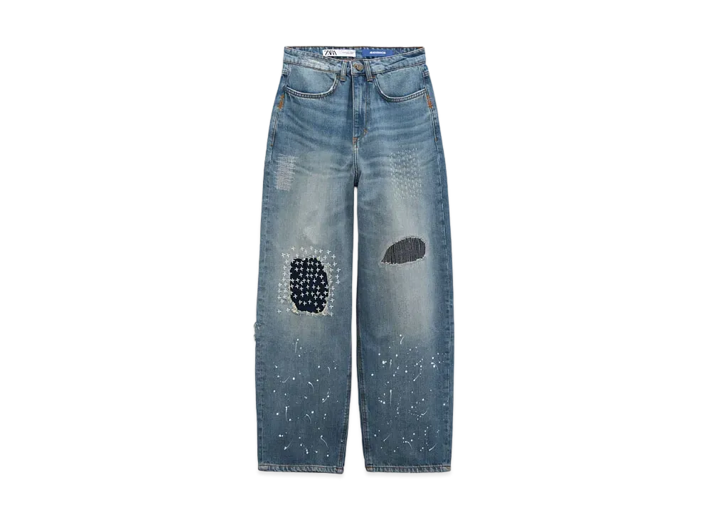 Ader Error x ZARA Patchwork Denim Pants 