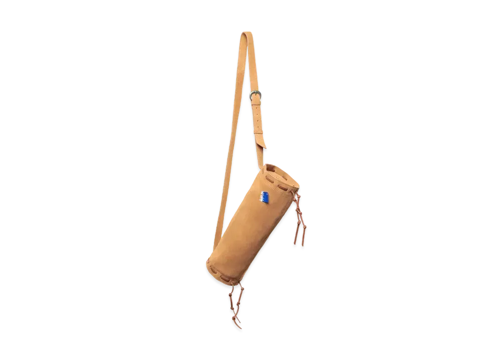 Ader Error x ZARA Top Stitch Split Suede Crossbody Bag "Ocher"