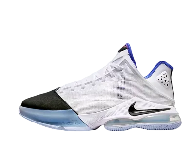 Nike LeBron 19 Low "White/Medium Blue/Siren Red/Black"