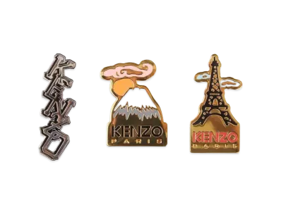 KENZO Set Of 3 'SOUVENIR' Badge "Multicolor"