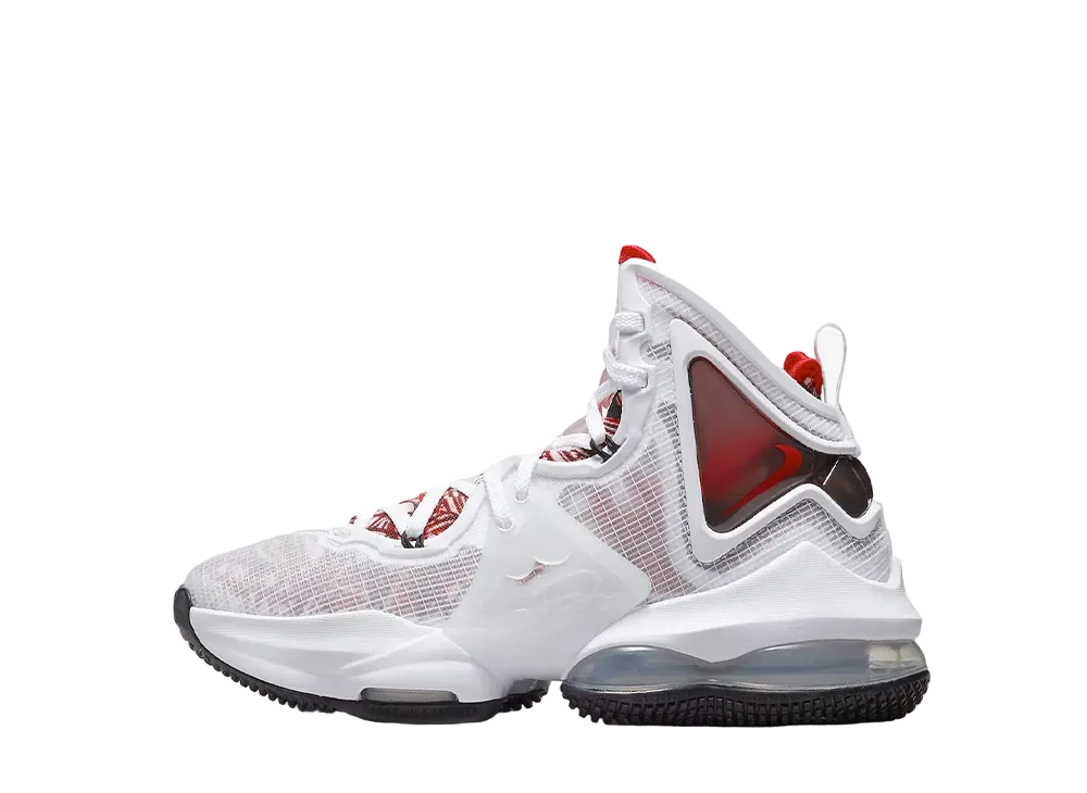 Nike GS LeBron 19 Sketch "White/University Red"