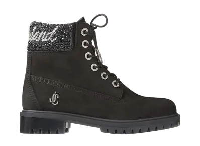 JIMMY CHOO × TIMBERLAND 6 INCH CRYSTAL CUFF BOOT