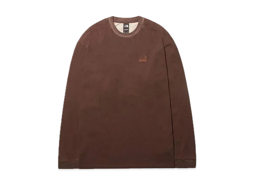 Supreme x The North Face Pigment Printed L/S Top "Brown"