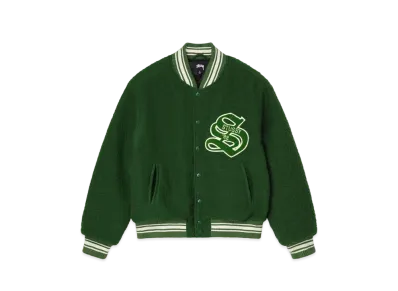 Stussy Casentino Wool Varsity Jacket "Green"