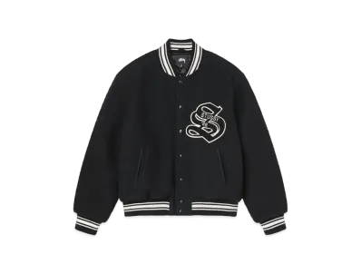 Stussy Casentino Wool Varsity Jacket "Black"