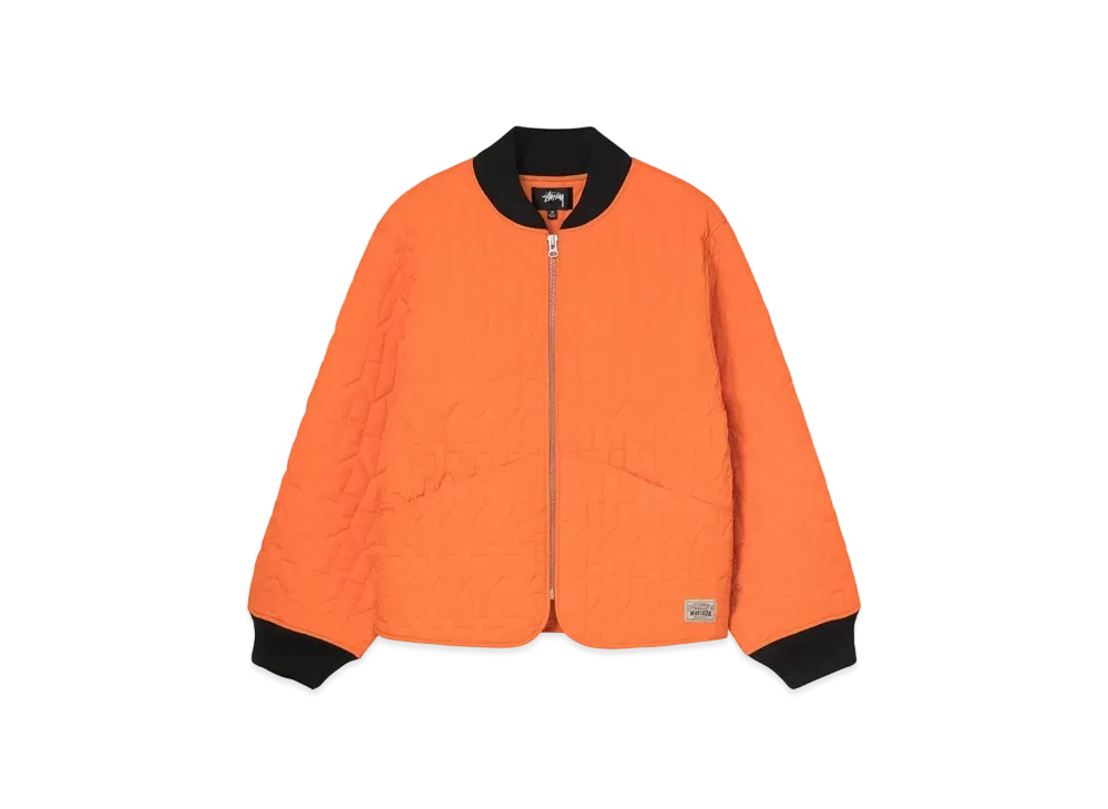 Stussy S Quilted Liner Jacket "Orange"