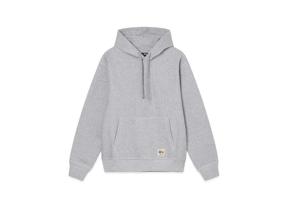 Stussy Contrast Stitch Label Hoodie "Grey Heather"