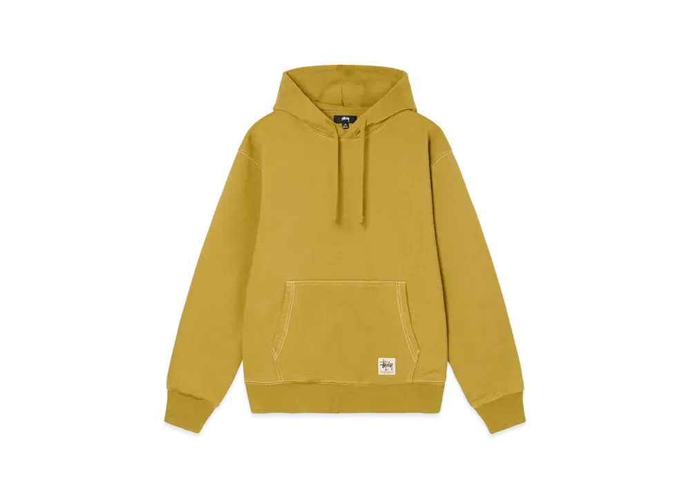 Stussy Contrast Stitch Label Hoodie "Gold"