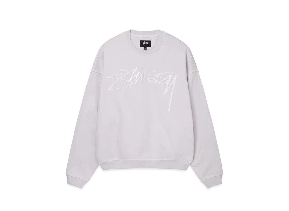 Stussy Relaxed Smoothstock Crew "White"