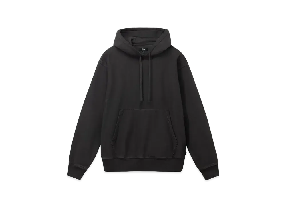 Stussy Pigment Dyed Fleece Hoodie "Black"