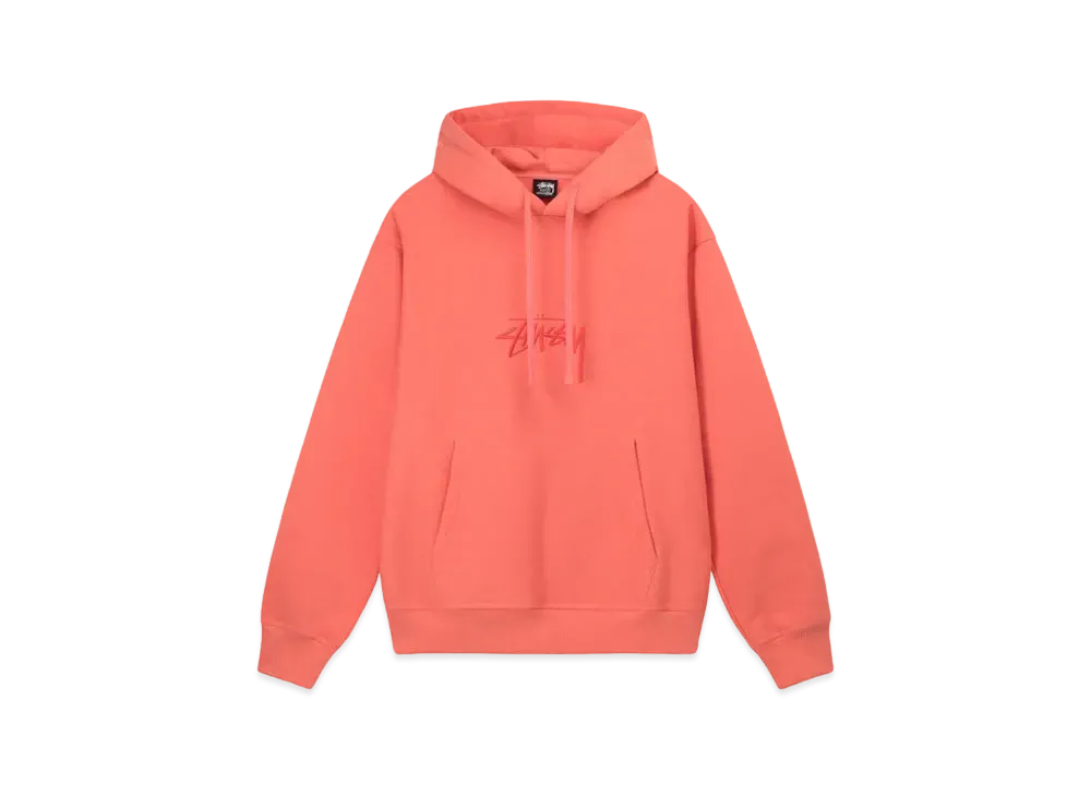 Stussy Stock Logo Applique Hoodie "Rose"