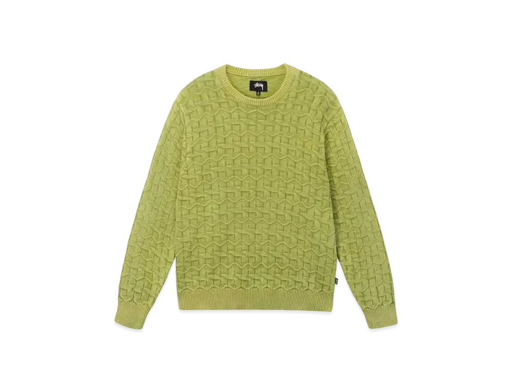 ステューシー ストランド セーター "ライム"