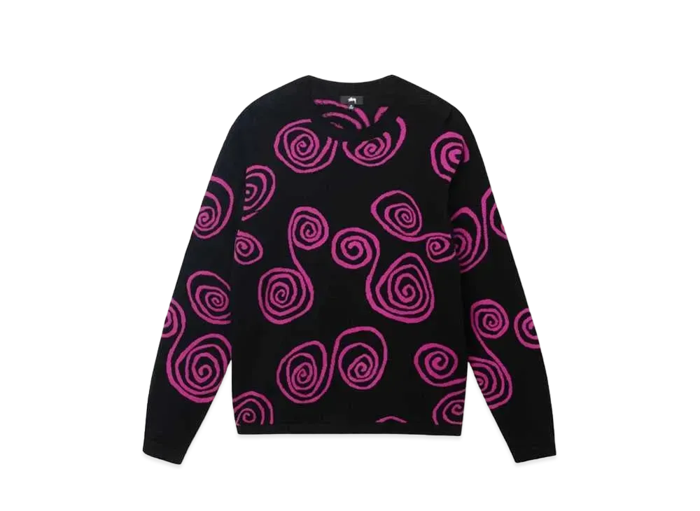 Stussy Hand Drawn S Sweater "Black"