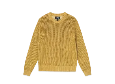 Stussy Pigment Dyed Loose Gauge Sweater "Gold"