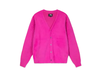 Stussy Shaggy Cardigan "Fucshia"