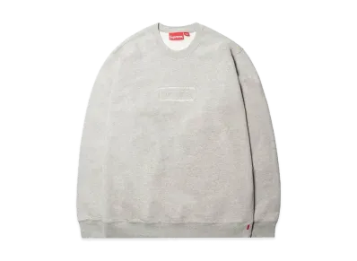 Supreme Cutout Logo Crewneck "Grey"