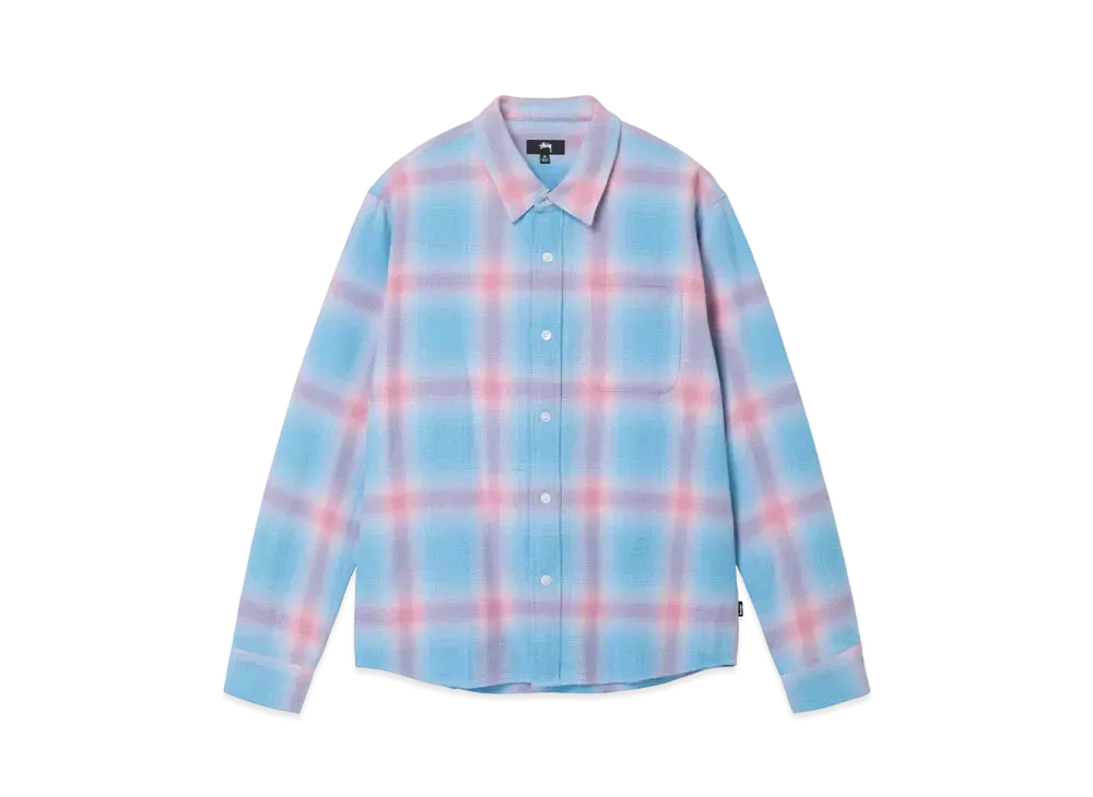 Stussy Hellshire Plaid Shirt "Blue"