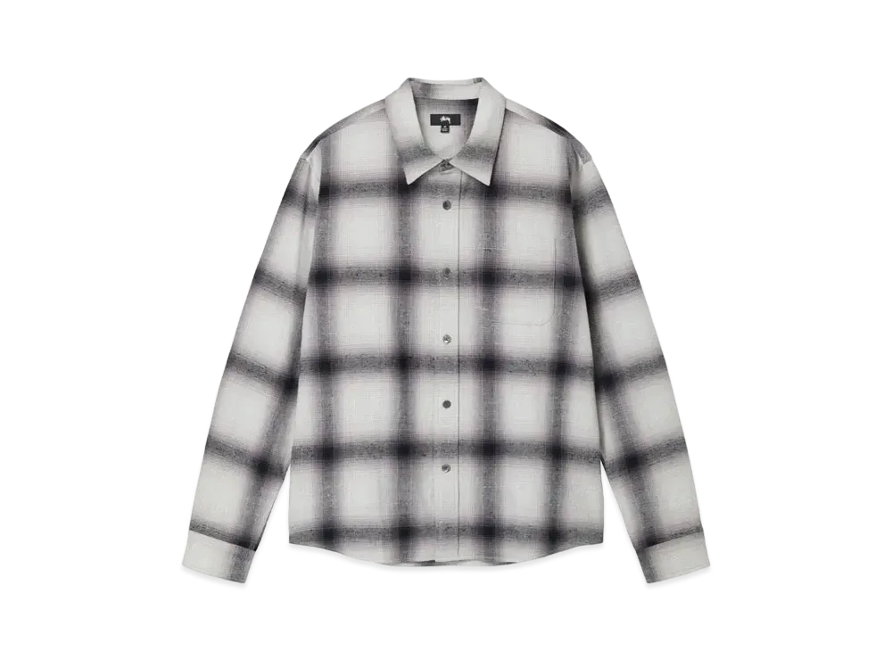 Stussy Hellshire Plaid Shirt "Grey"