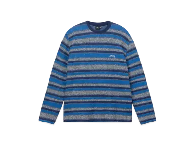 Stussy Baja Stripe LS Crew "Blue"