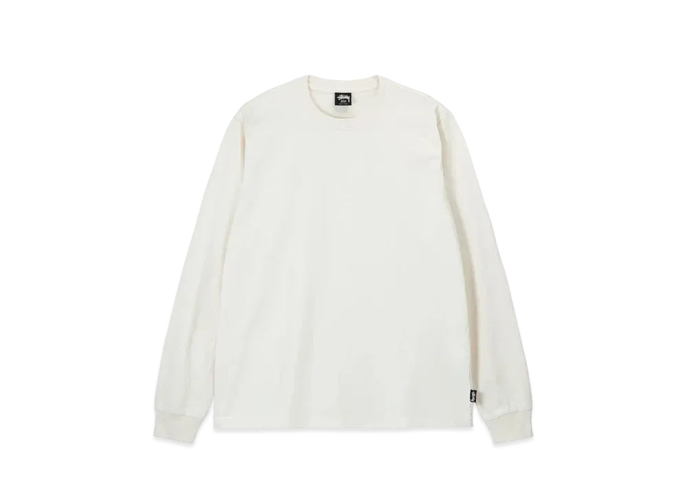Stussy Pigment Dyed LS Crew "Natural"
