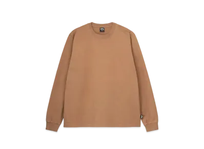 Stussy Pigment Dyed LS Crew "Brown"