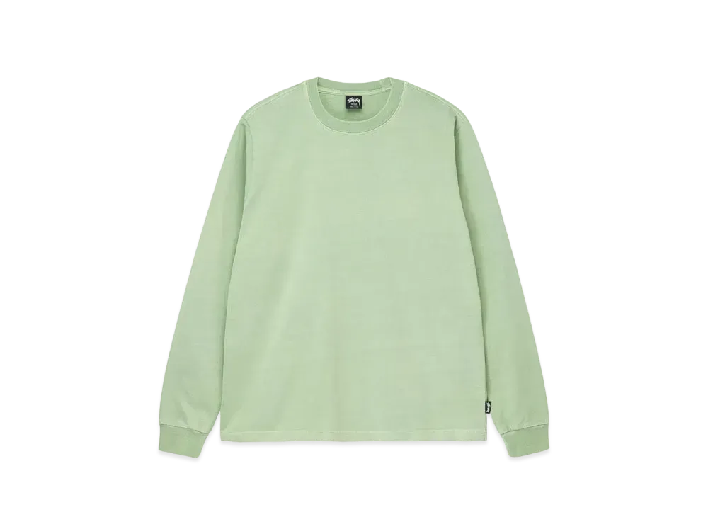 Stussy Pigment Dyed LS Crew "Green"