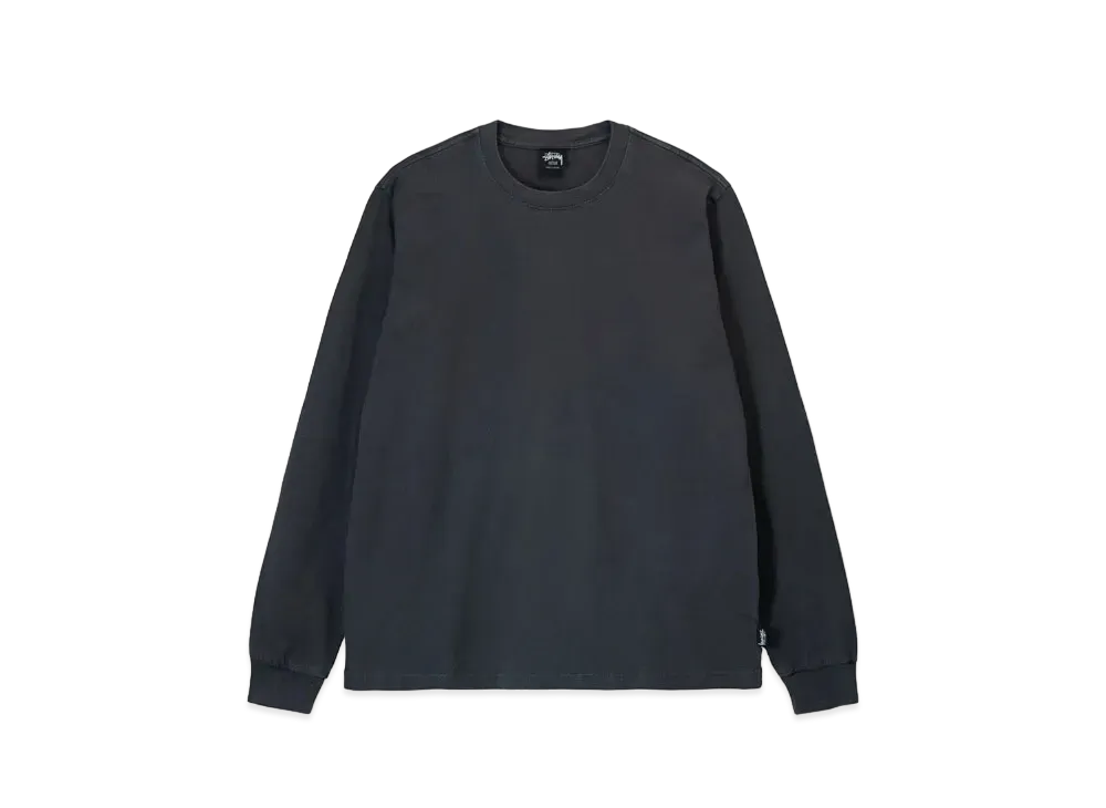 Stussy Pigment Dyed LS Crew "Black"