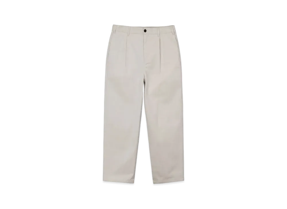 Stussy Twill Volume Pleated Trouser "Bone"