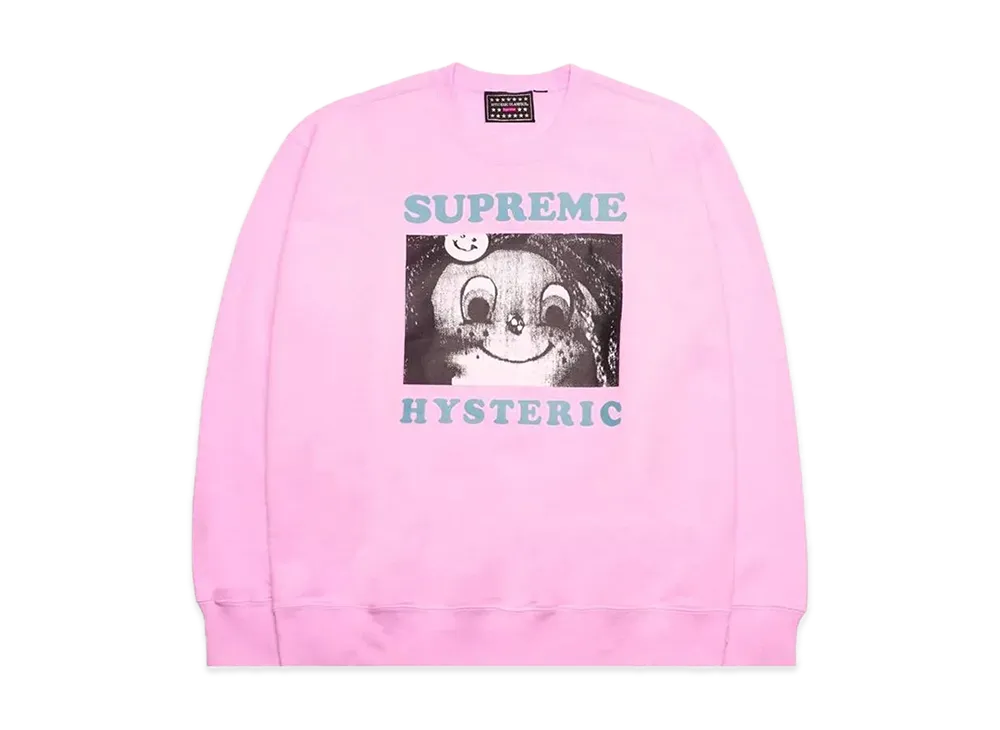 Supreme x HYSTERIC GLAMOUR Crewneck "Pink"
