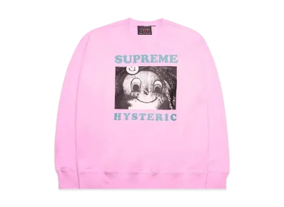 Supreme x HYSTERIC GLAMOUR Crewneck "Pink"
