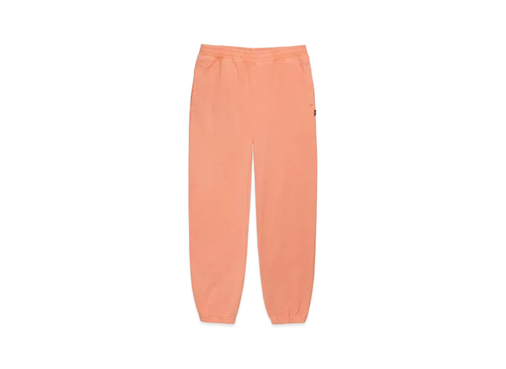 Stussy Pigment Dyed Fleece Pant "Coral"
