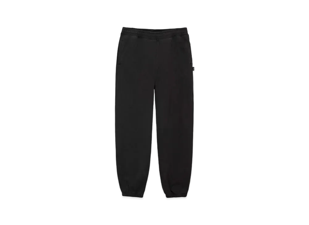 Stussy Pigment Dyed Fleece Pant "Black"