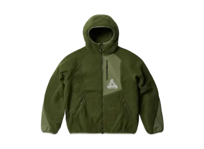PALACE Therma Hooded Fleece Jacket "Olive"