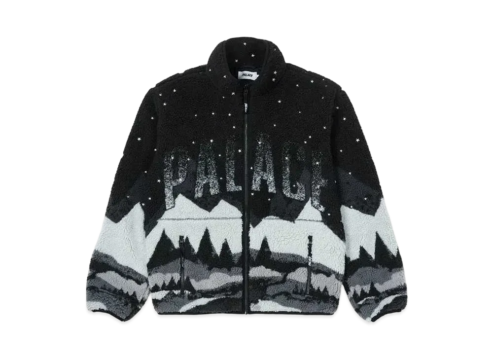 PALACE Peak Funnel Fleece "Black"
