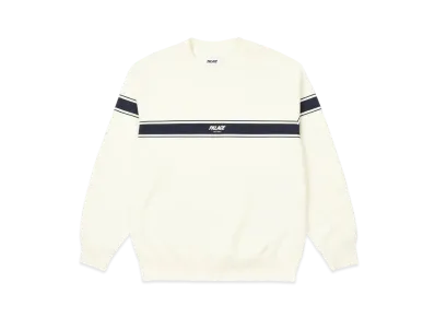 PALACE London Tri Band Crew "Off White"