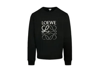 LOEWE Anagram Sweatshirt In Cotton "Black"
