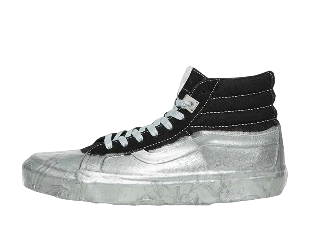 アリクス × バンズ スケートハイ ラバー"ディップト シルバー"