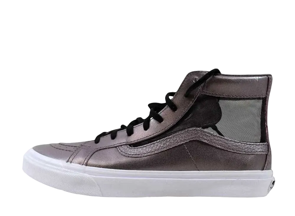 バンズ スケートハイ スリム カットアウト メッシュ メタリック "シスル パープル"