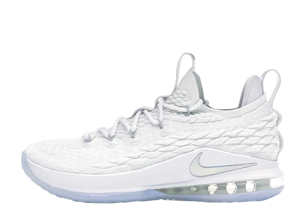 Nike LeBron 15 Low "White/Metallic Silver"