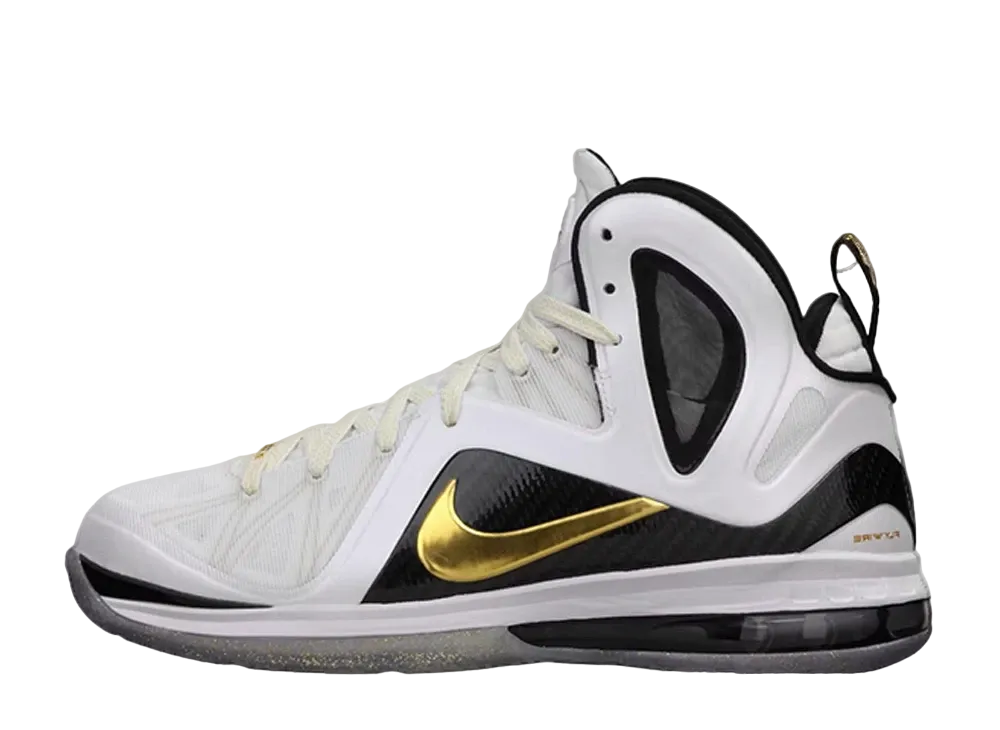 Nike LeBron 9 PS Elite Home "White/Metallic Gold"