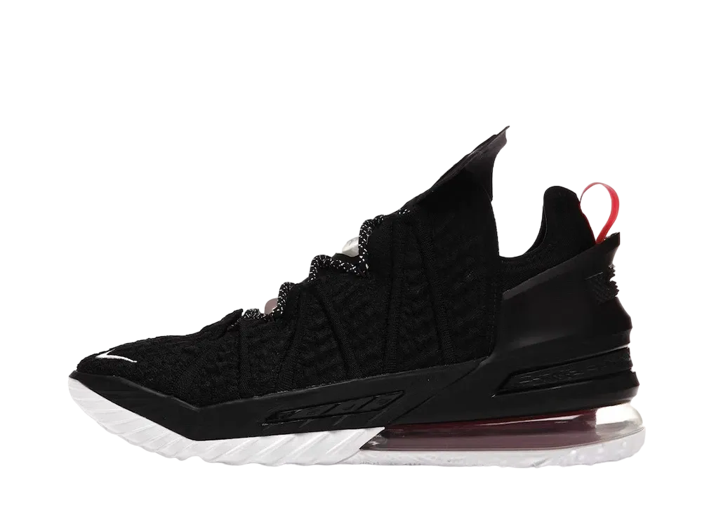 Nike LeBron 18 Bred "Black/White University Red"