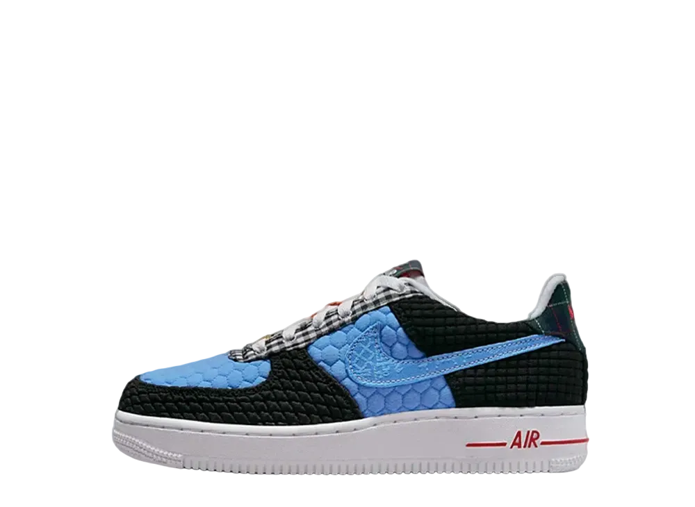 ナイキ GS エアフォース1 LV8 "ブラック/ユニバーシティ ブルー"