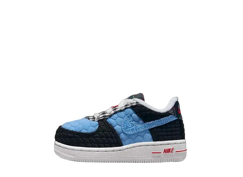 ナイキ TD エアフォース1 LV8 "ブラック/ユニバーシティブルー"(キッズ)